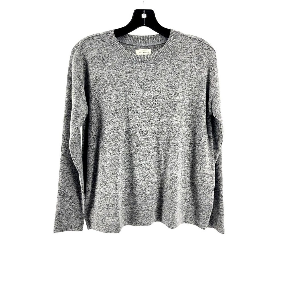 Lucky Brand Women's Gray Long Sleeve Soft Knit Sweater Top Size XS